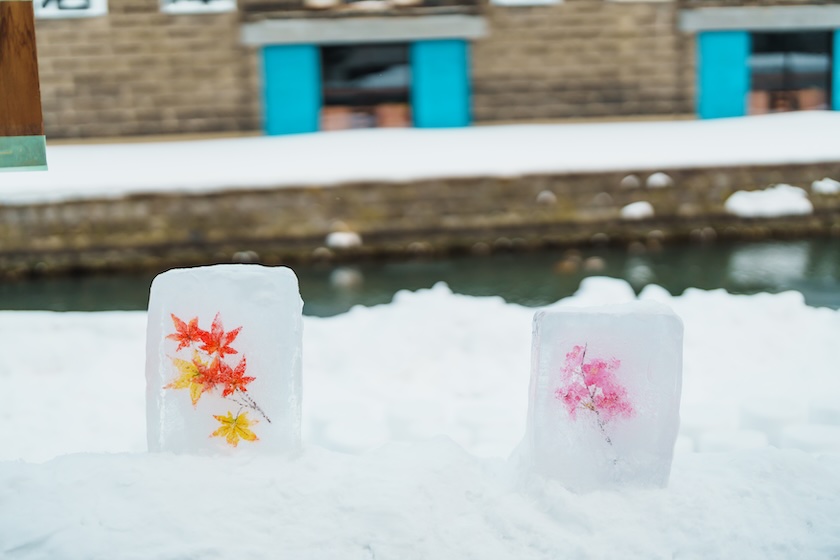 Candlelights ready for Otaru Snow Light Path Festival. Candlelights ready for Otaru Snow Light Path Festival.