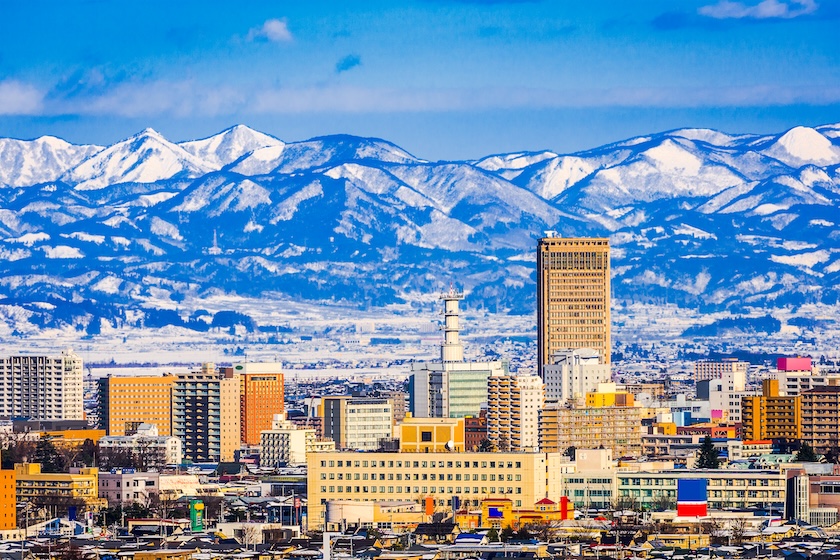 Yamagata is the nearest city to Mt Zao's snow monsters. Yamagata is the nearest city to Mt Zao's snow monsters.