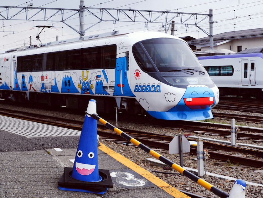 Japan has a long history of decorating its trains in colourful designs.