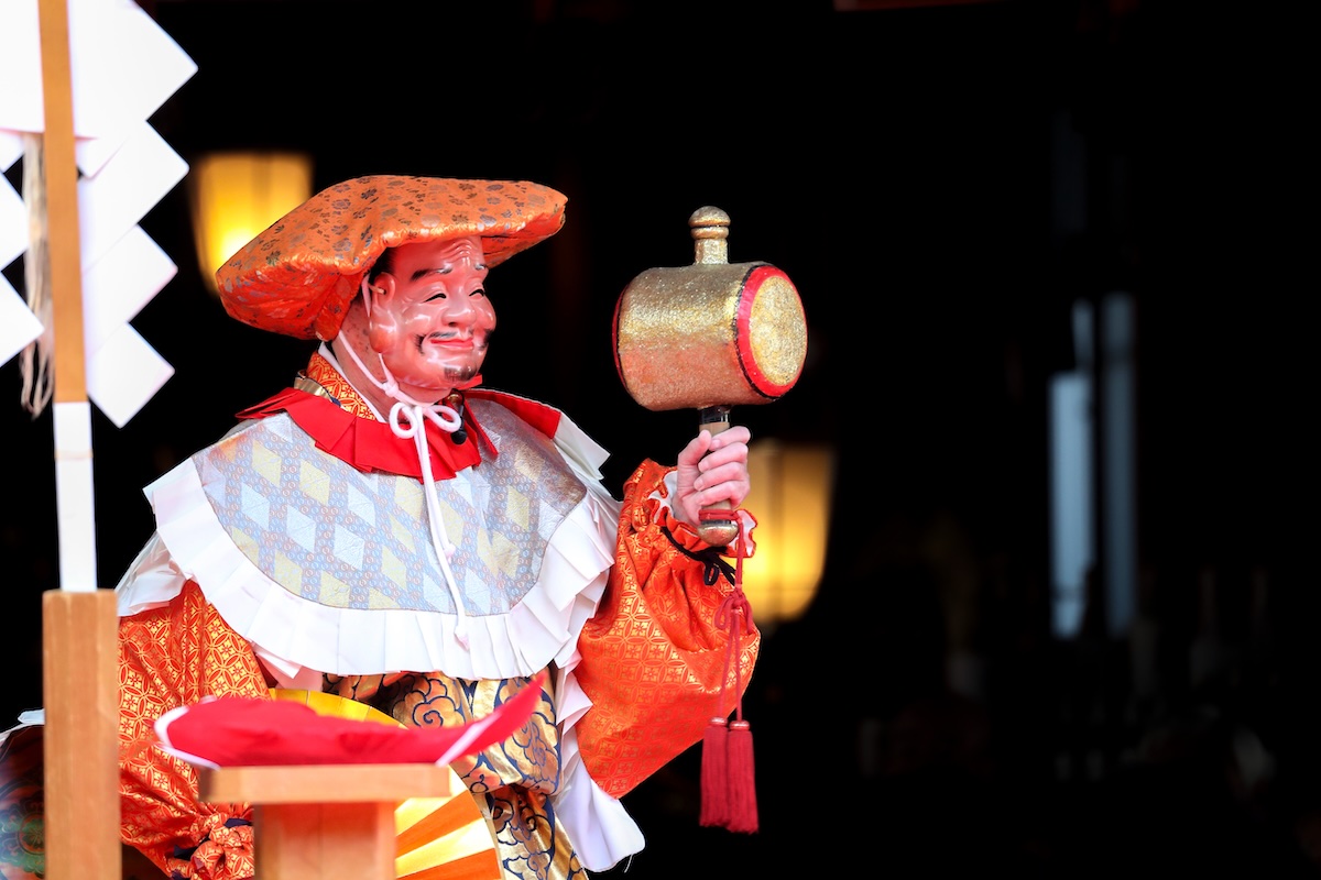 This is Ebisu, Japanese god of prosperity, fishermen, and more.