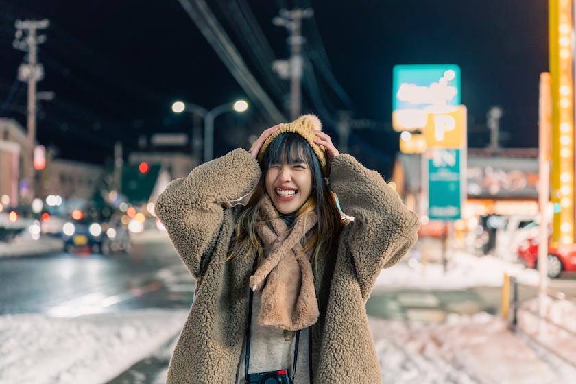 Dress appropriately in cold weather to avoid brain freeze.