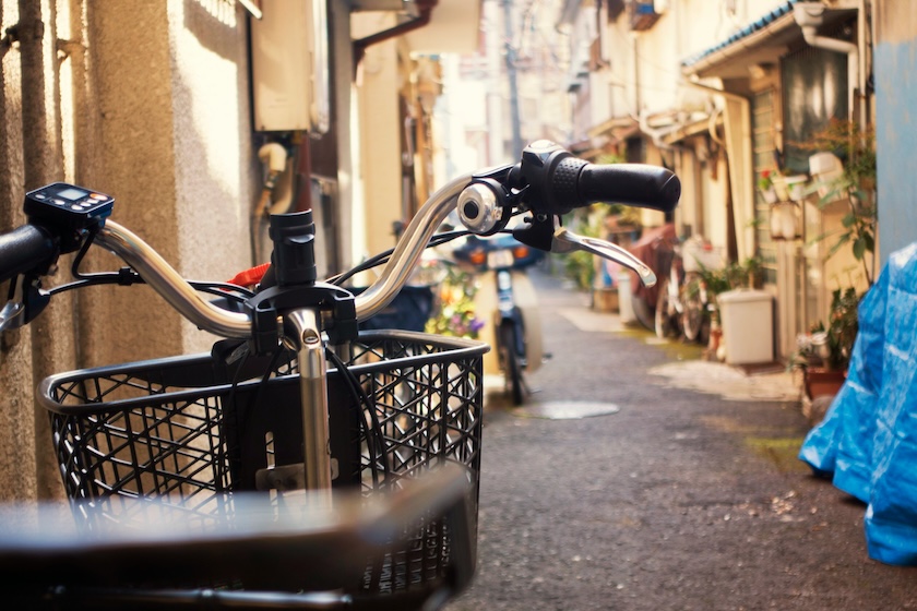 Bicycles are a great way to get around Japan. 