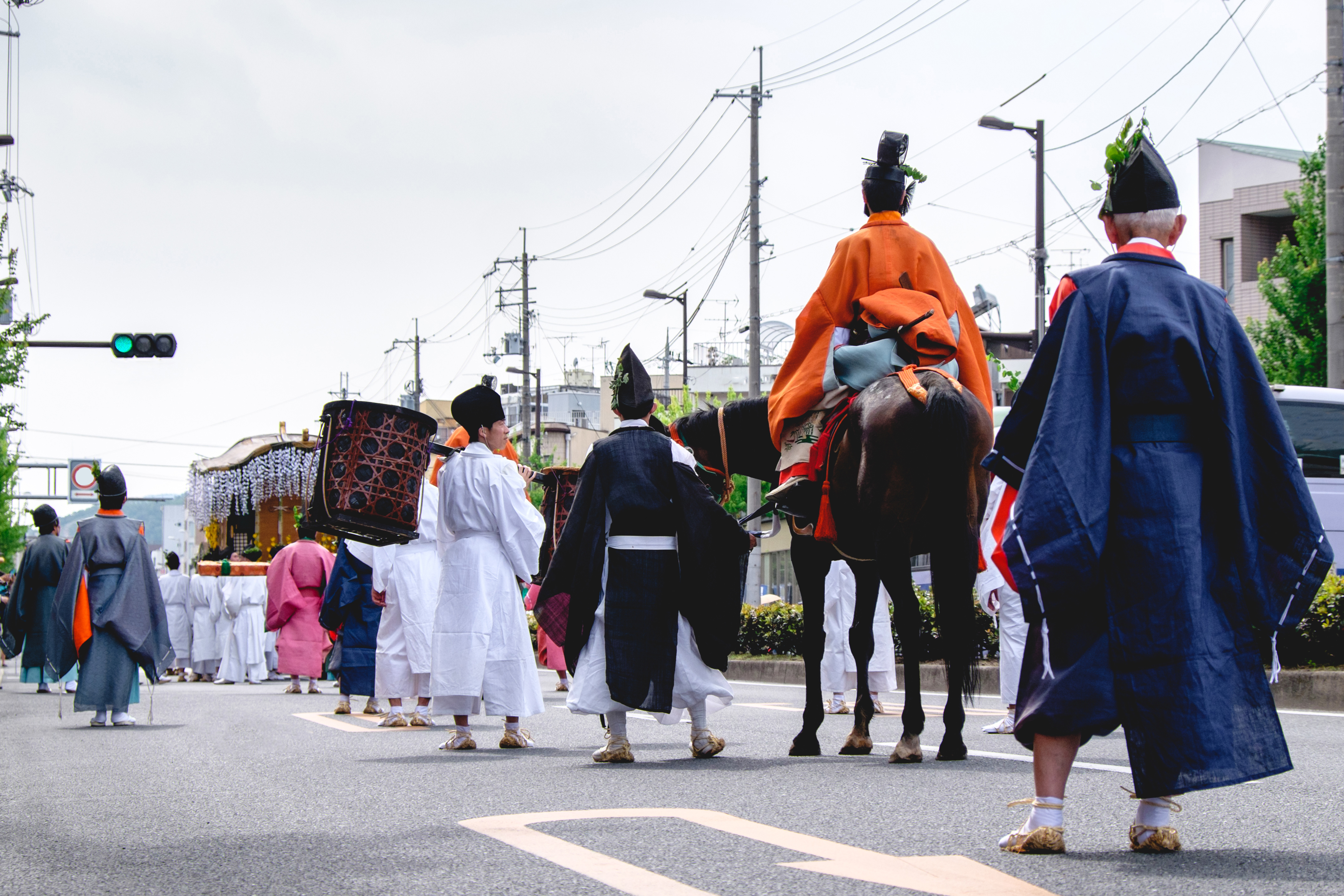 The beautiful, traditional parade at Aoi Matsuri. The beautiful, traditional parade at Aoi Matsuri.