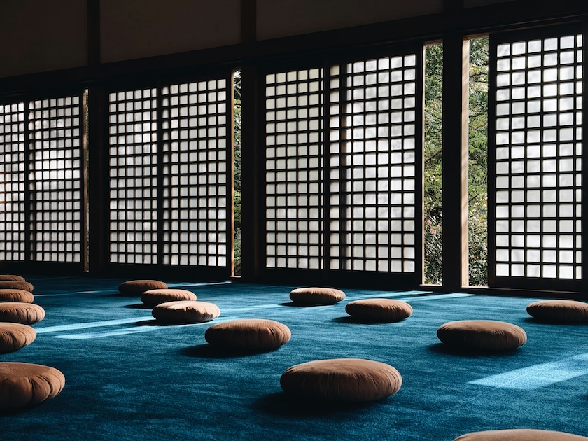 Meditation is a key part of wellness in Japan.