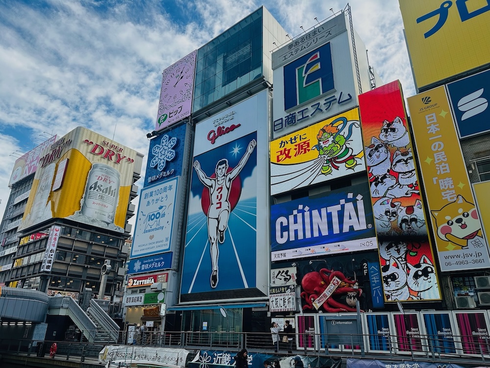 A forest of signs; the neon wonderland of Dotonbori, Osaka.