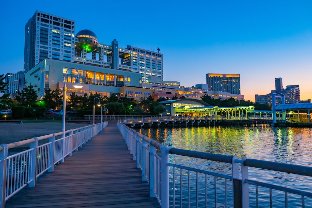 Odaiba waterfront attractions, Tokyo. Odaiba waterfront attractions, Tokyo.