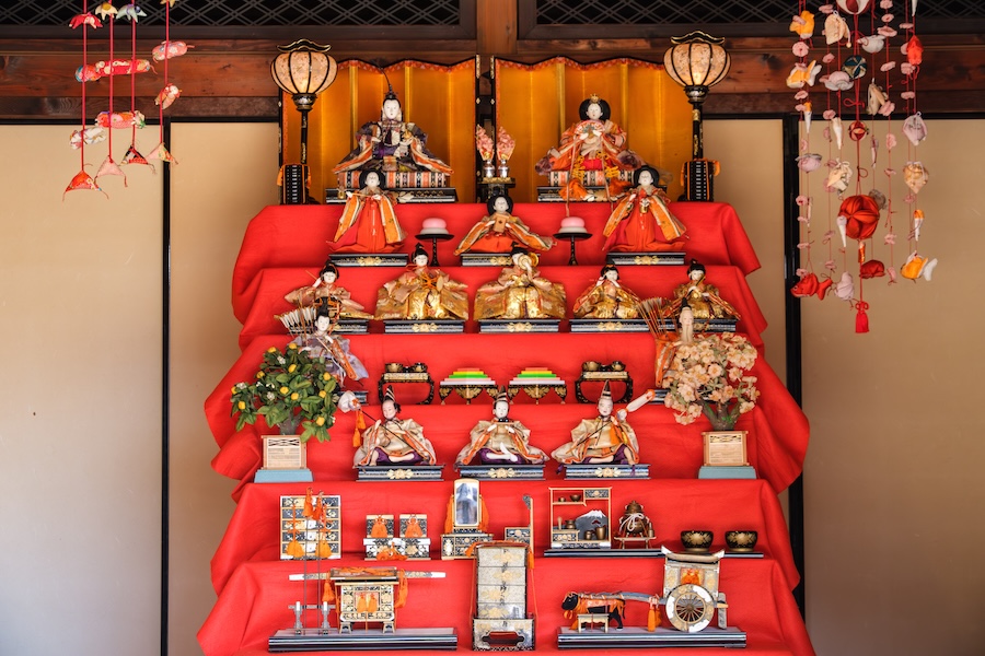 A Hinamatsuri (Doll Festival Japan) display.