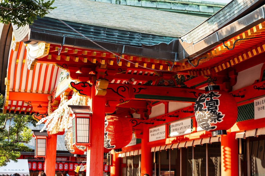 Motomiya Festival at Fushimi Inari Taisha, Kyoto. Motomiya Festival at Fushimi Inari Taisha, Kyoto.