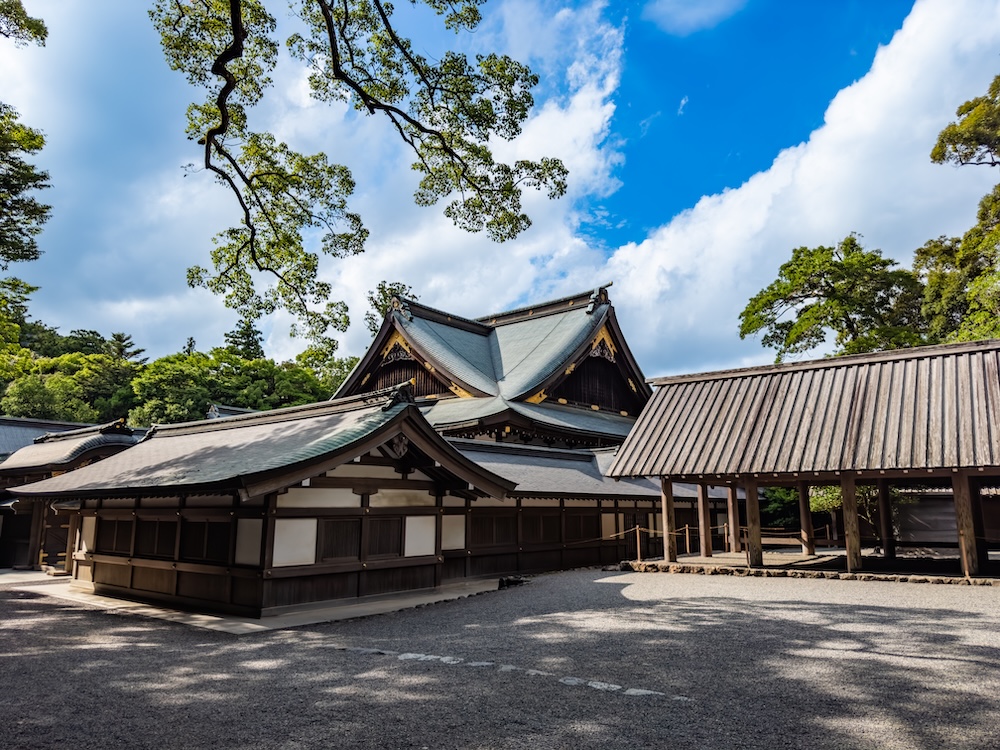 Kotai Jingu temple on the grounds of Ise Jingu Naiku, Ise, Mie Prefecture. Kotai Jingu temple on the grounds of Ise Jingu Naiku, Ise, Mie Prefecture.