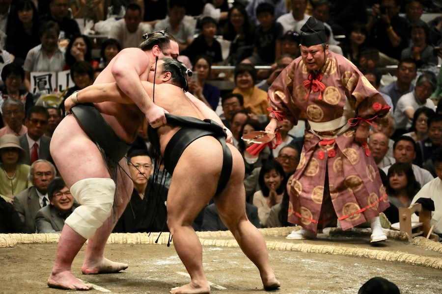 Japan's most famous sport is a spectacle to behold live and May is a great month to see these giants in action.