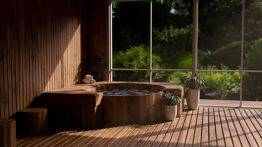 Experience a contemporary Japanese onsen in luxurious style.