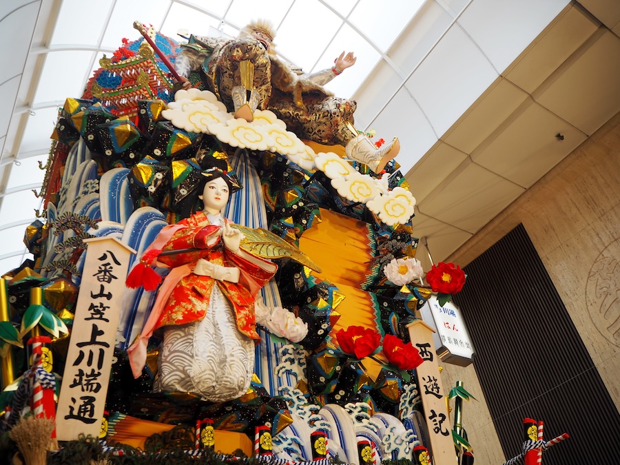Spectacular festival floats from Hakata Gion Yamakasa. Spectacular festival floats from Hakata Gion Yamakasa.