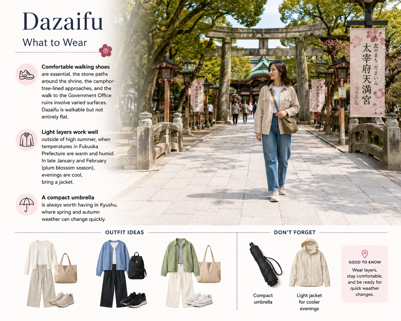 What to Wear in Dazaifu What to Wear in Dazaifu