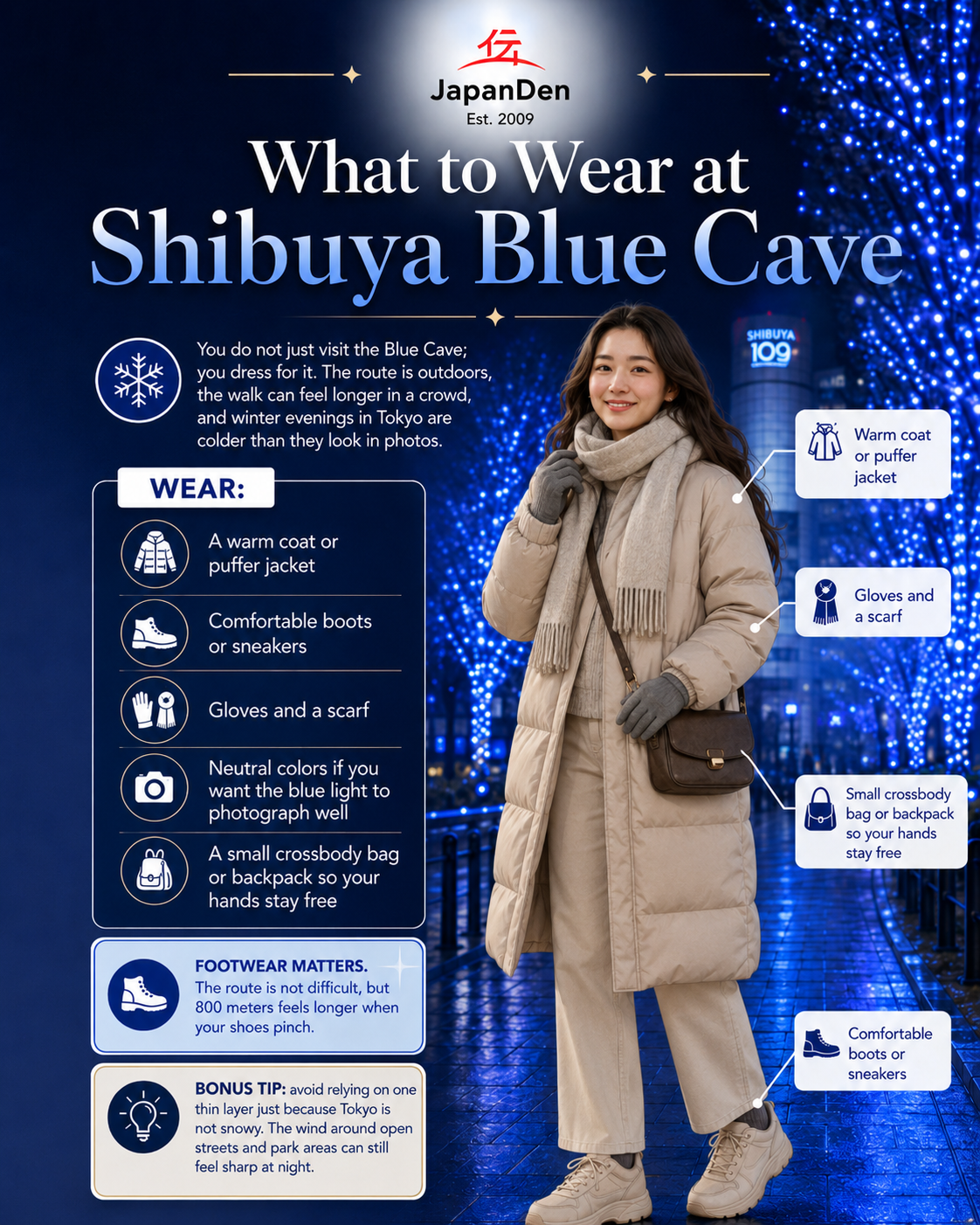 What to Wear at Shibuya Blue Cave What to Wear at Shibuya Blue Cave