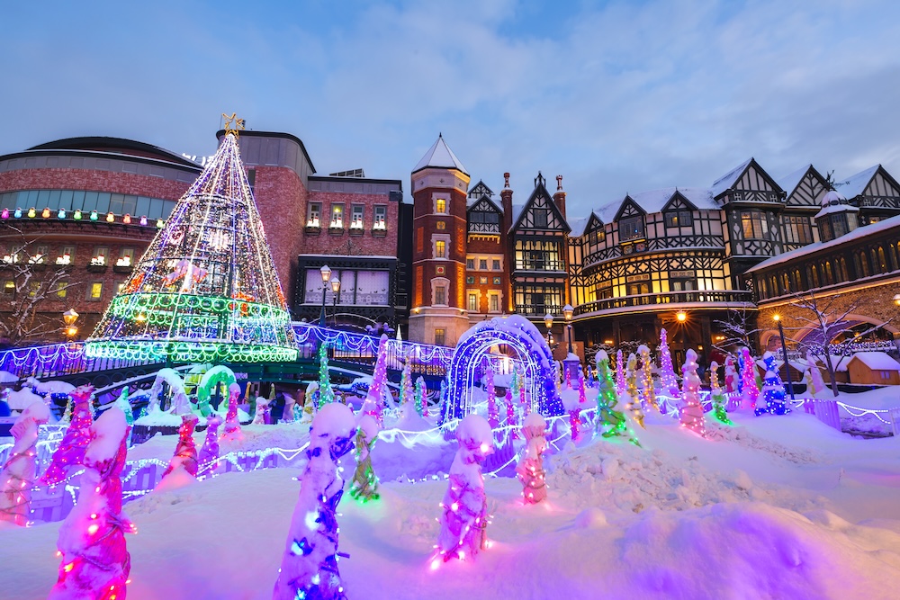 Winter illuminations at the Sapporo Snow Festival. Winter illuminations at the Sapporo Snow Festival.