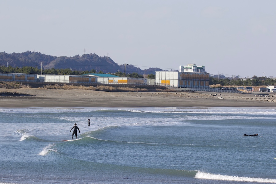 Tsurigasaki Beach, Japan - one of the country's surfing hotspots.
