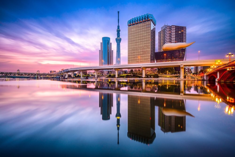 Tokyo's skyline itself is an architectural wonder.