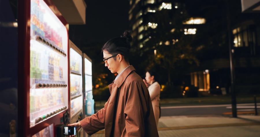Even vending machines in Japan are going digital although not all of them yet so it's useful to keep some cash on your person. Even vending machines in Japan are going digital although not all of them yet so it's useful to keep some cash on your person.