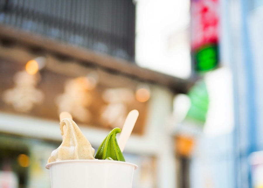 Distinctive green matcha ice cream might be Japan's most famous flavor.