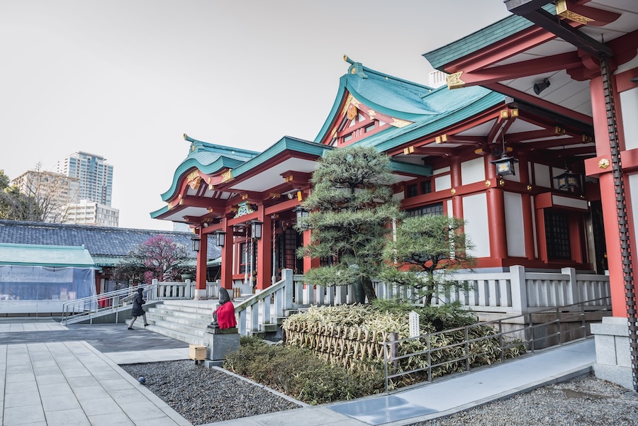 Beautiful Hie Shrine in the heart of Tokyo. Beautiful Hie Shrine in the heart of Tokyo.