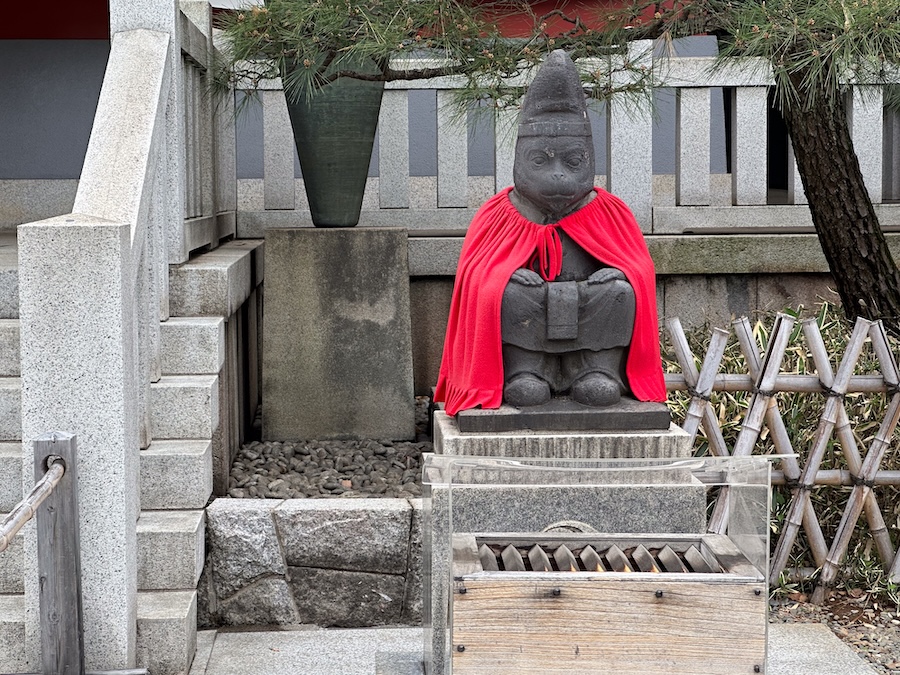 The solemn monkey at Hie Shrine. The solemn monkey at Hie Shrine.