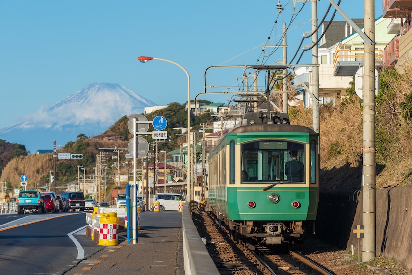 The Enoden railway looks as if it was transported from a Studio Ghibli movie. The Enoden railway looks as if it was transported from a Studio Ghibli movie.