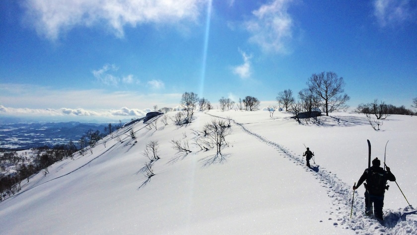 Trekking through the Japanese snow. Trekking through the Japanese snow.