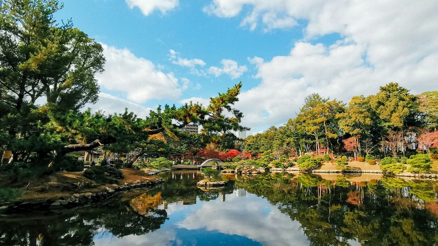 Shukkeien Japanese Garden in Hiroshima is just one of the city's attractions. Shukkeien Japanese Garden in Hiroshima is just one of the city's attractions.