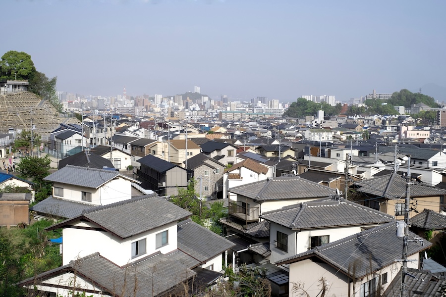 A residential area in Japan.