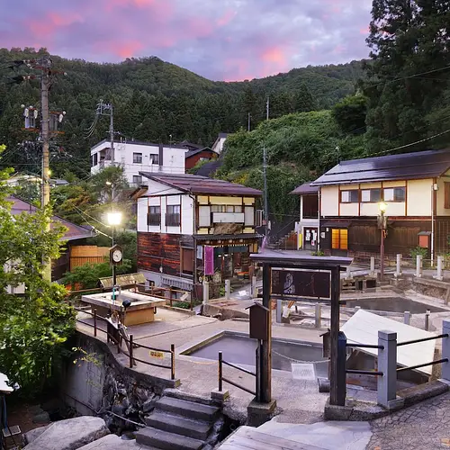 Nozawa onsen fire festival photo