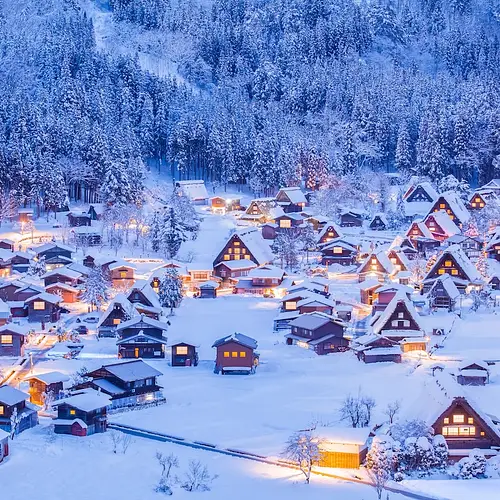 Shirakawa-go Winter Light-Up photo
