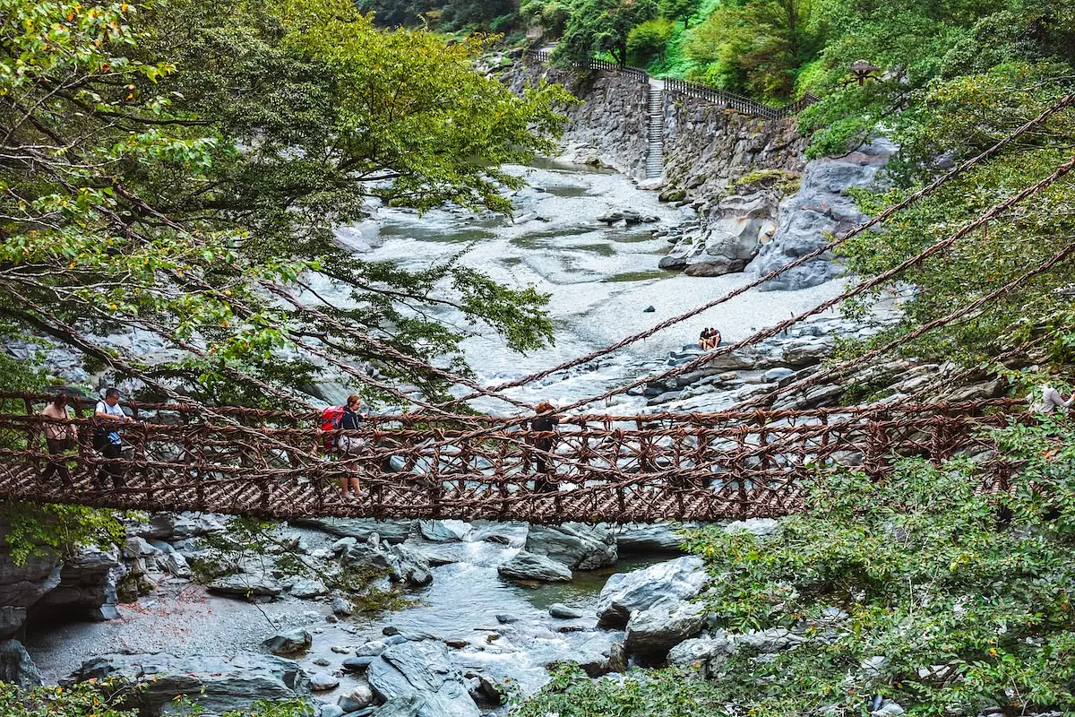 Vine Bridge in the Iya Valley photo