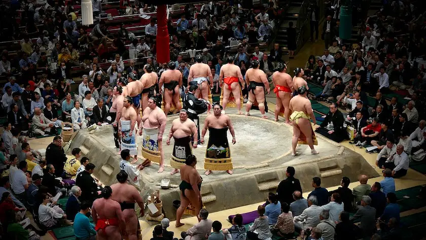 Attending a Sumo Match in Japan  photo