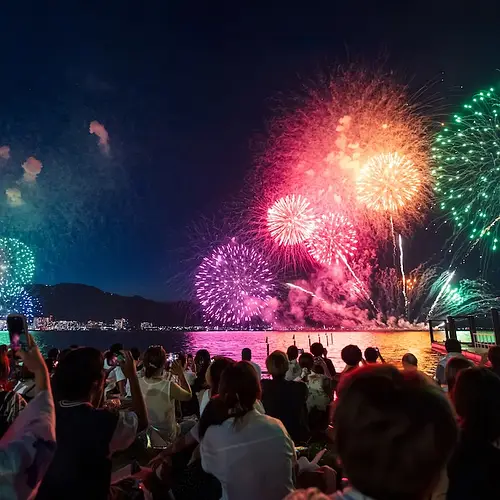 Lake Biwa Great Fireworks Festival photo