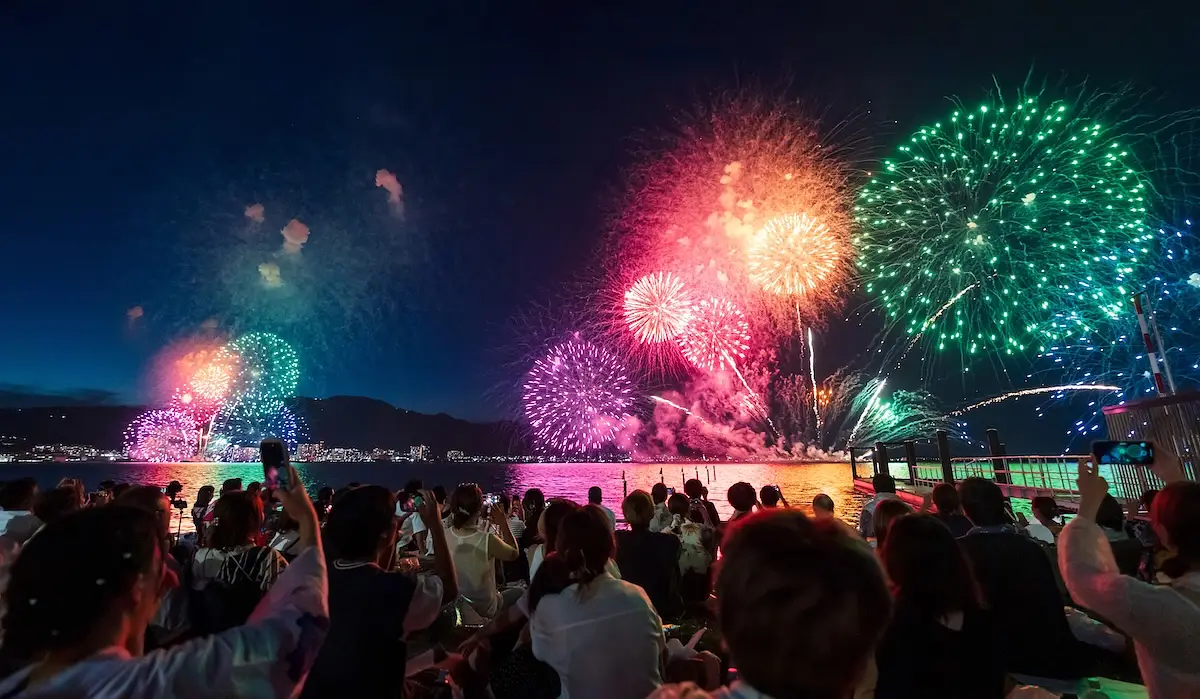 Lake Biwa Great Fireworks Festival photo
