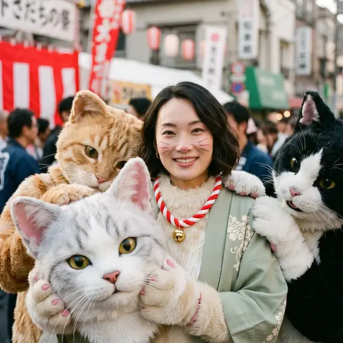 Kagurazaka Bakeneko Festival: Tokyo’s Cat Monster Parade photo